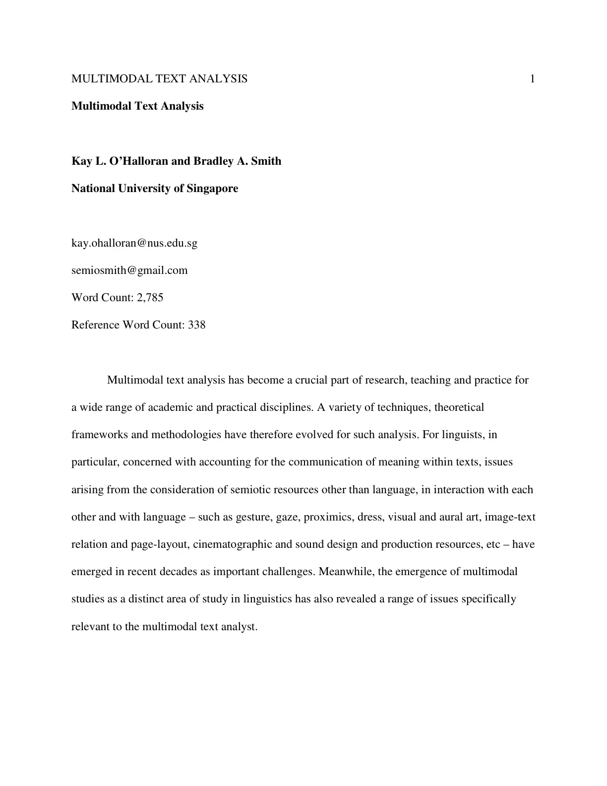 غلاف تقرير Multimodal Text Analysis
