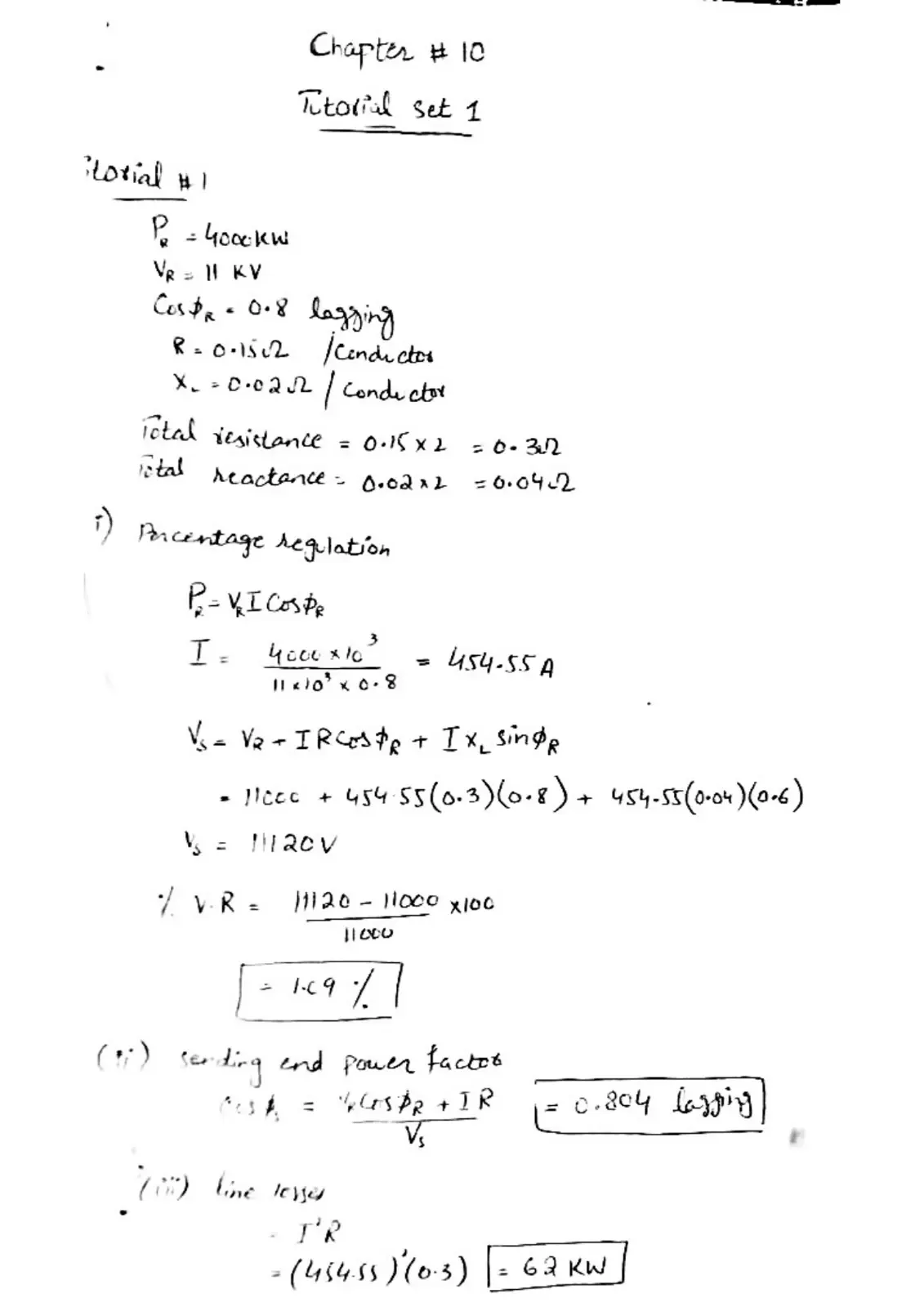 غلاف تقرير Tutorial set 1 - Chapter # 10