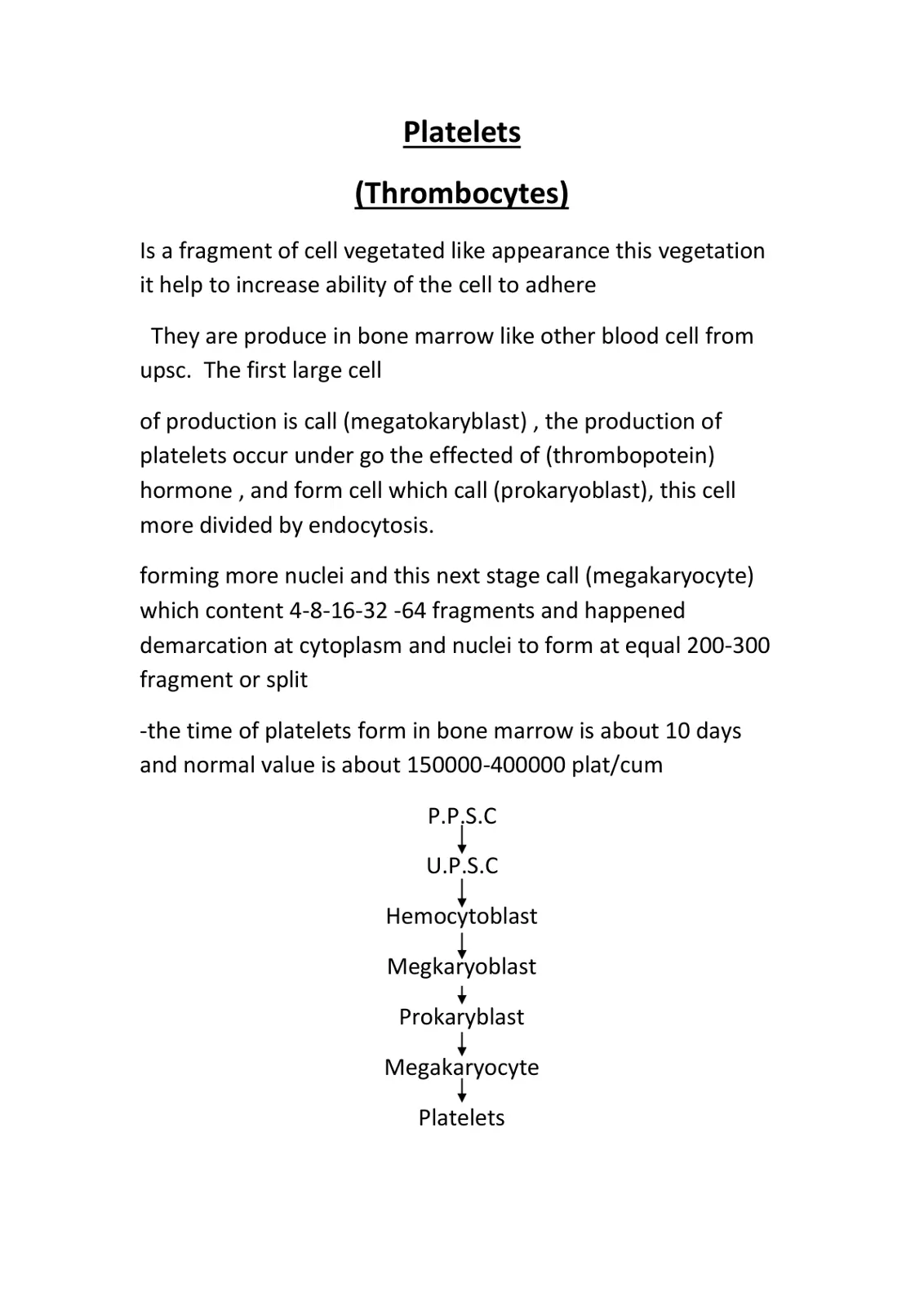 غلاف تقرير Platelets (Thrombocytes)