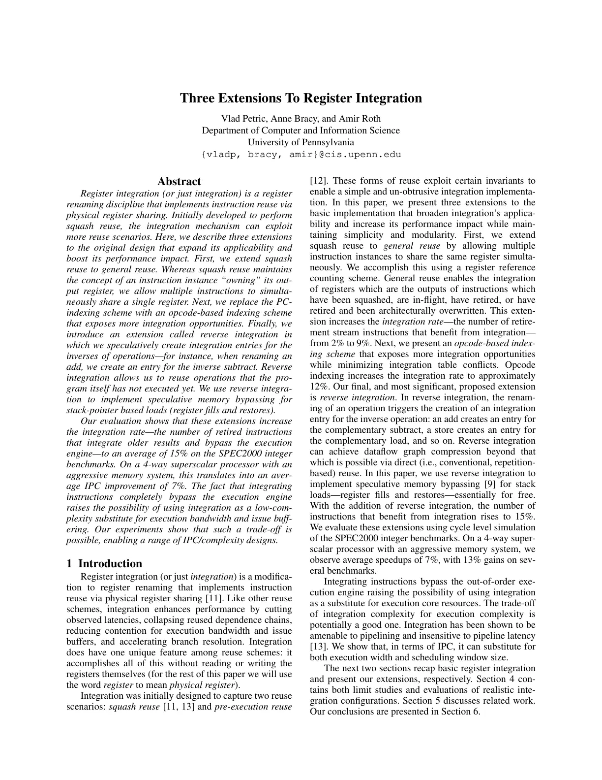 غلاف تقرير Three Extensions To Register Integration
