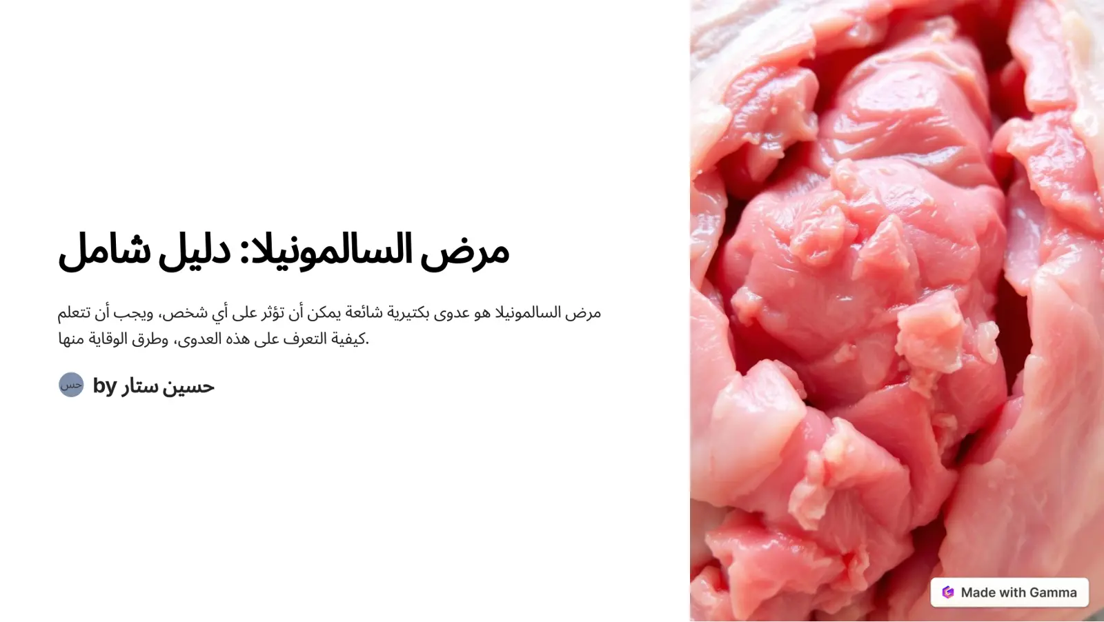 غلاف تقرير مرض السالمونيلا دليل شامل