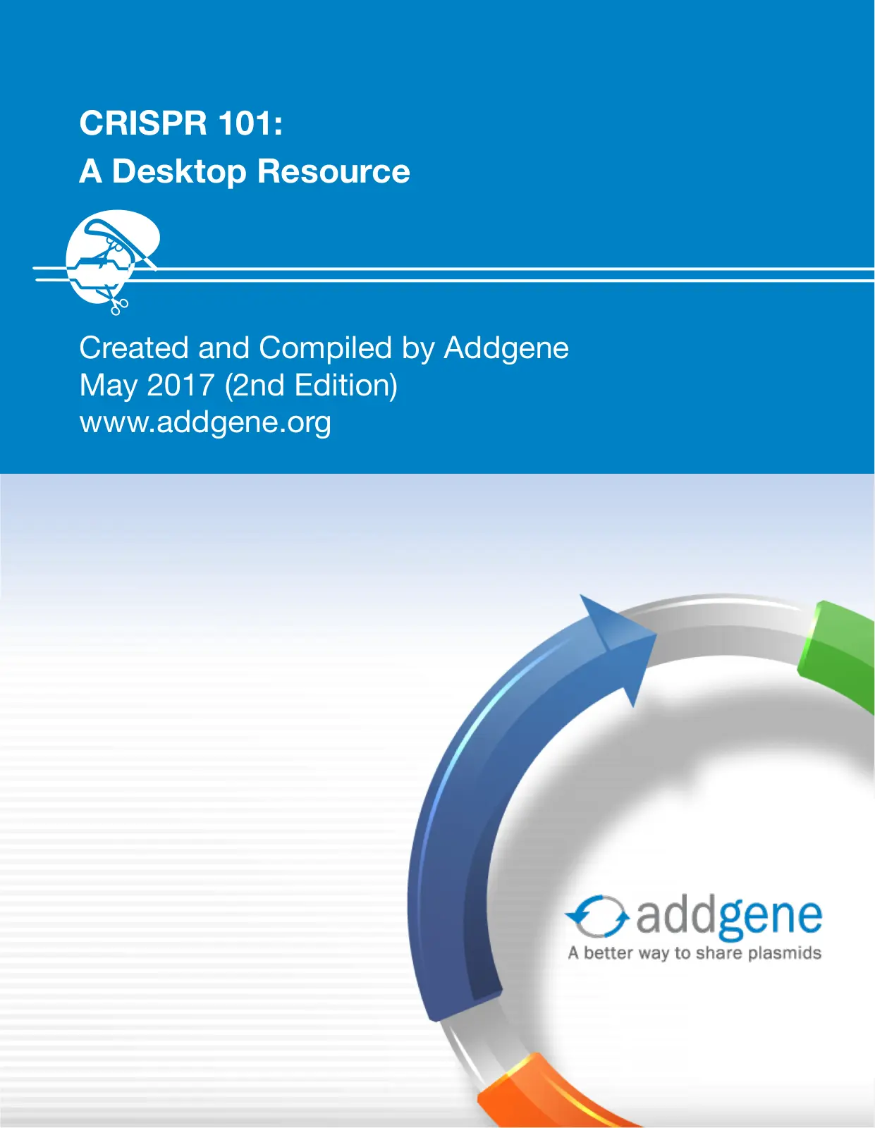 غلاف تقرير CRISPR 101: A Desktop Resource
