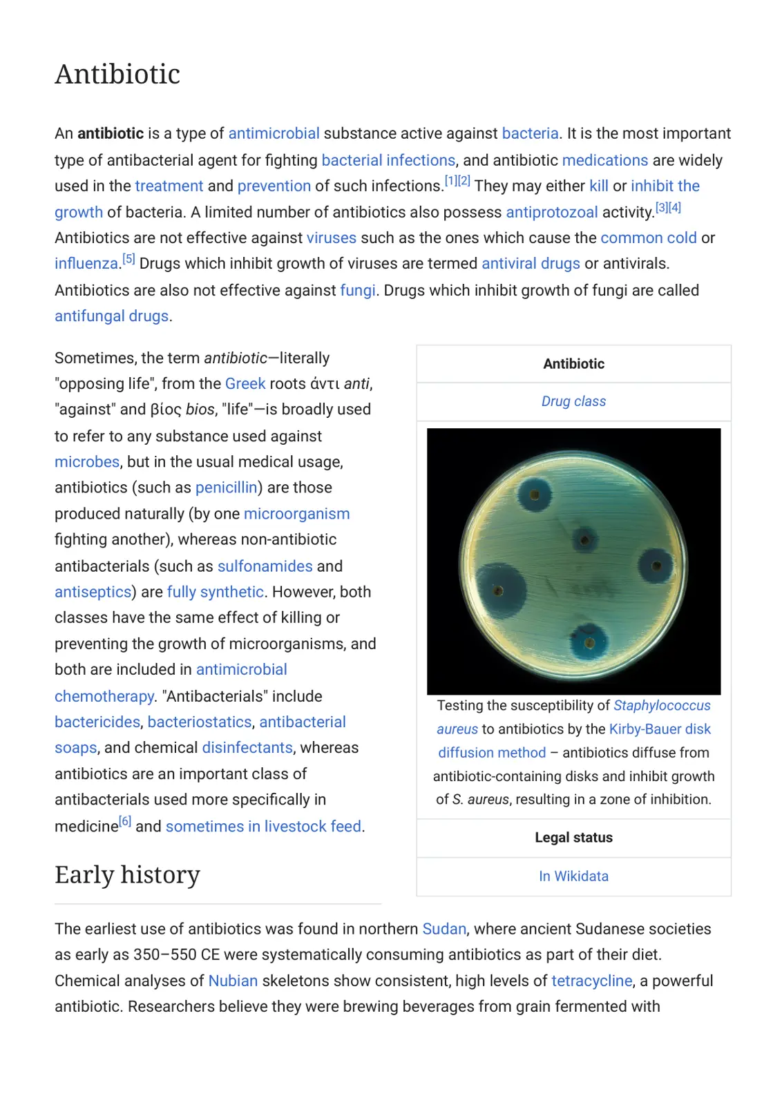 غلاف تقرير Antibiotic