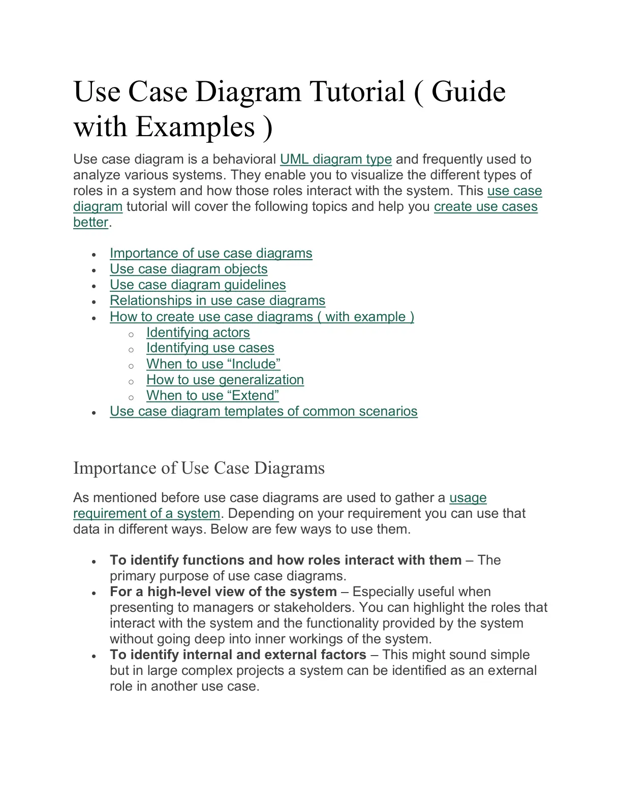 غلاف تقرير Use Case Diagram Tutorial with Examples
