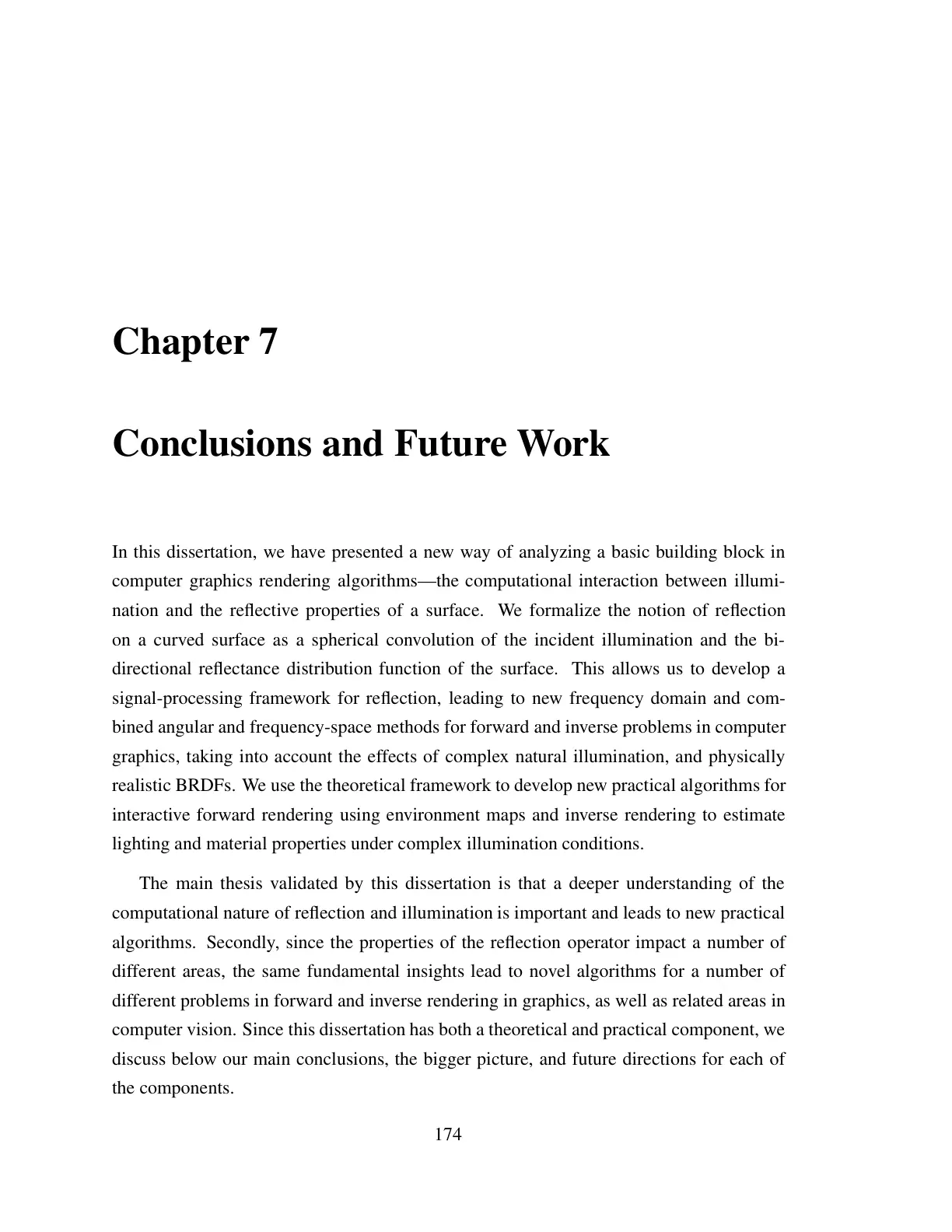 غلاف تقرير Conclusions and Future Work (Chapter 7) - Reflections on Curved Surfaces