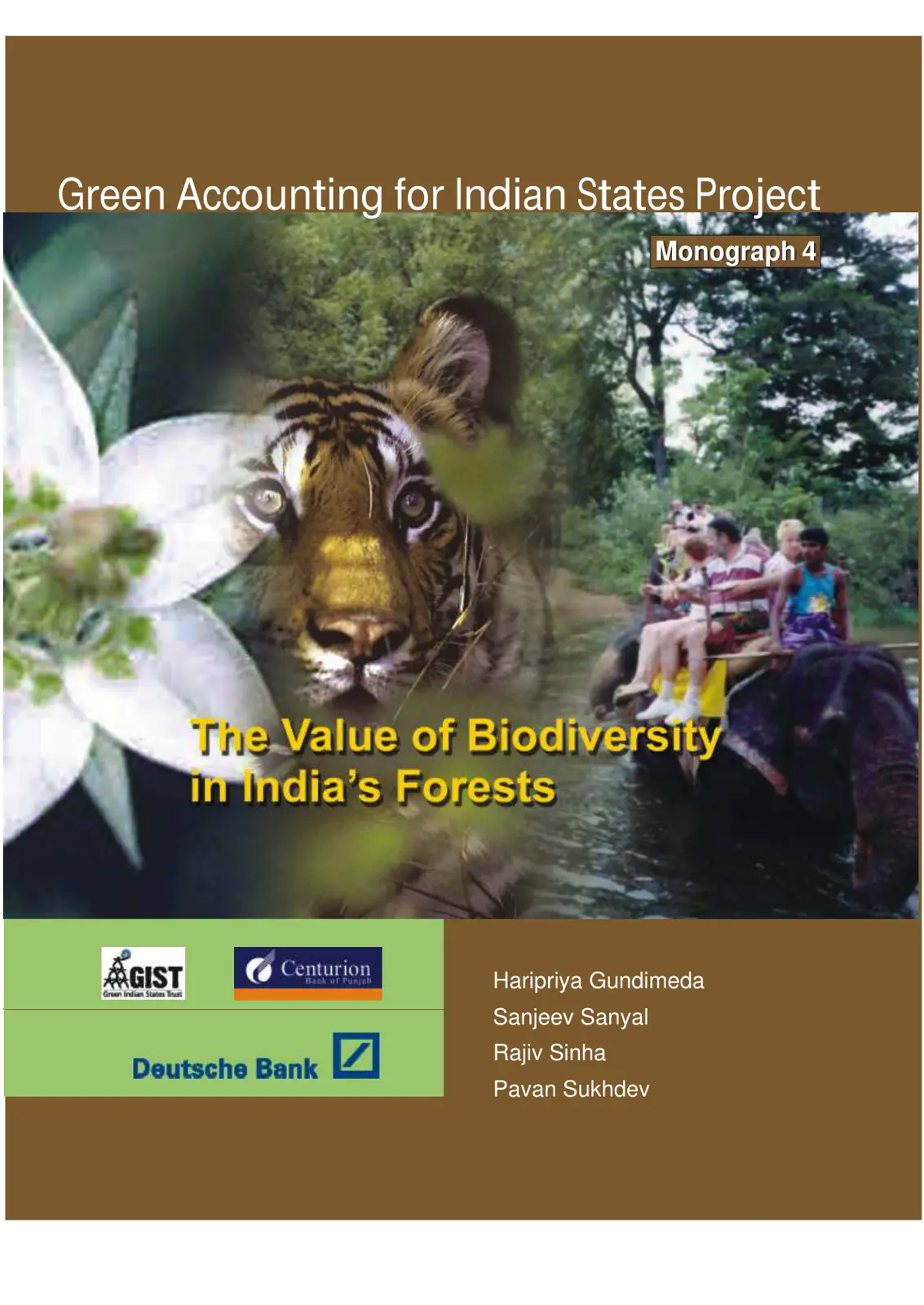 غلاف تقرير The Value of Biodiversity in India's Forests
