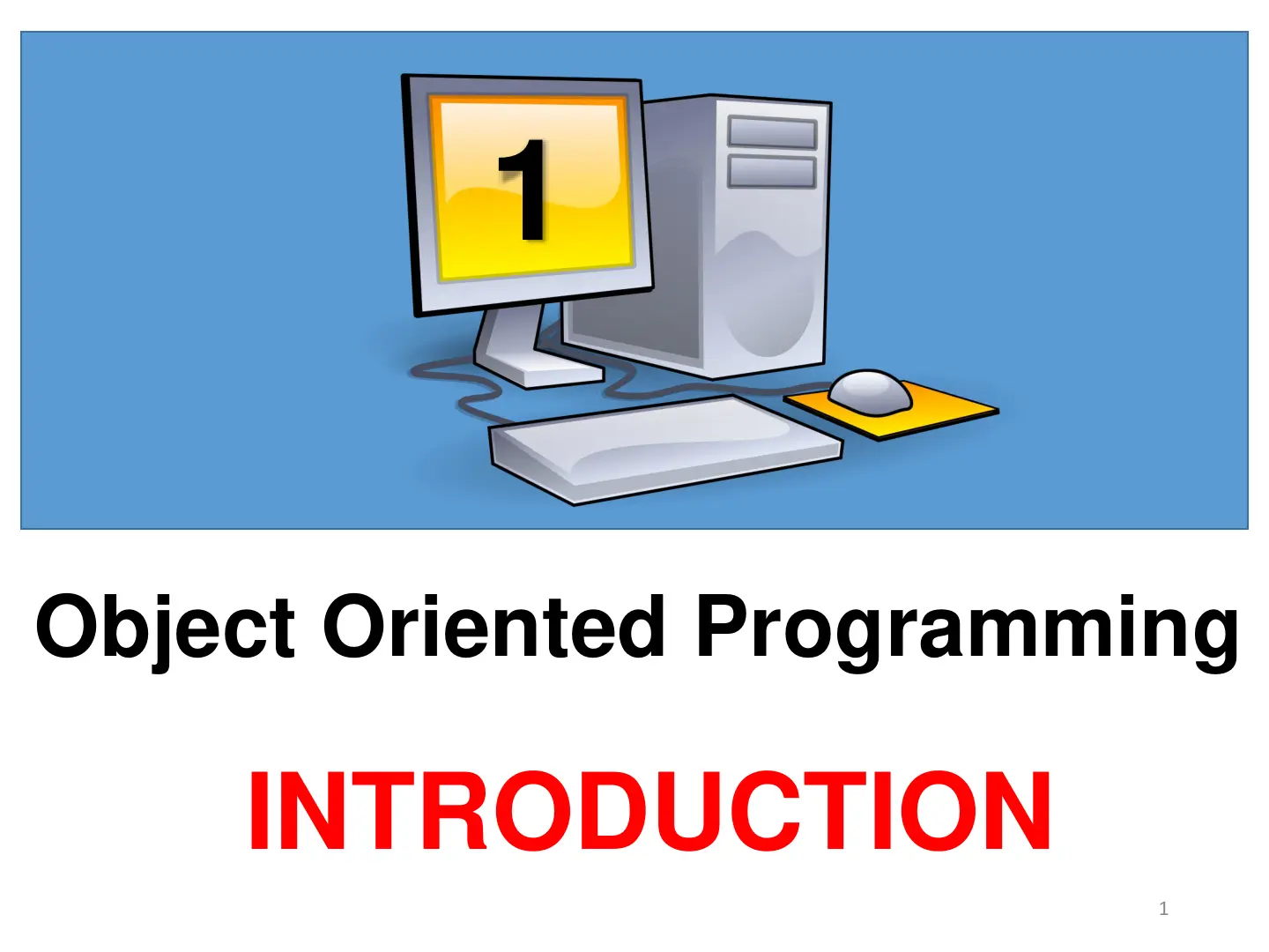 غلاف تقرير Object Oriented Programming