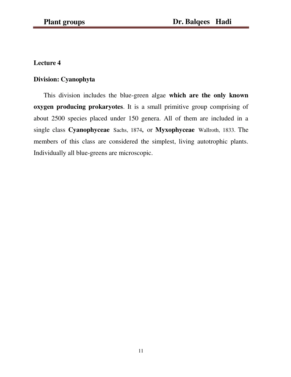 غلاف تقرير Plant groups