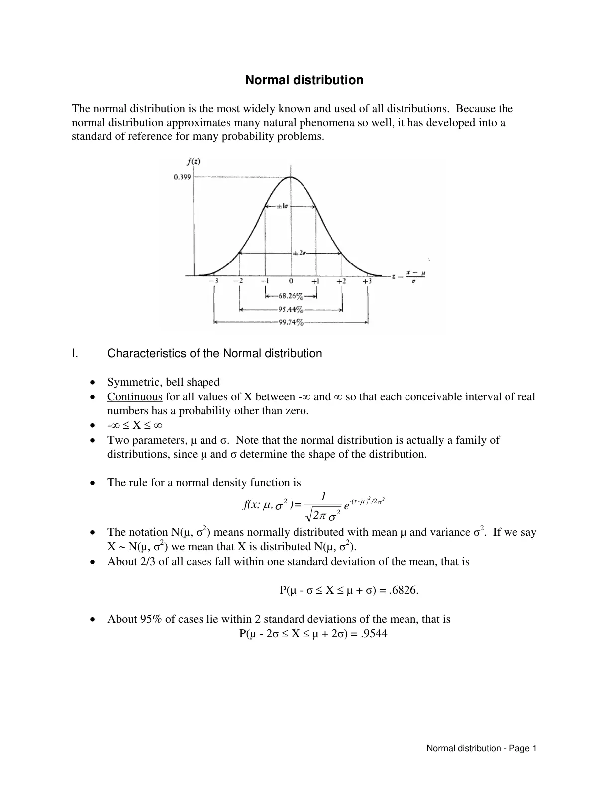 غلاف تقرير Normal Distribution