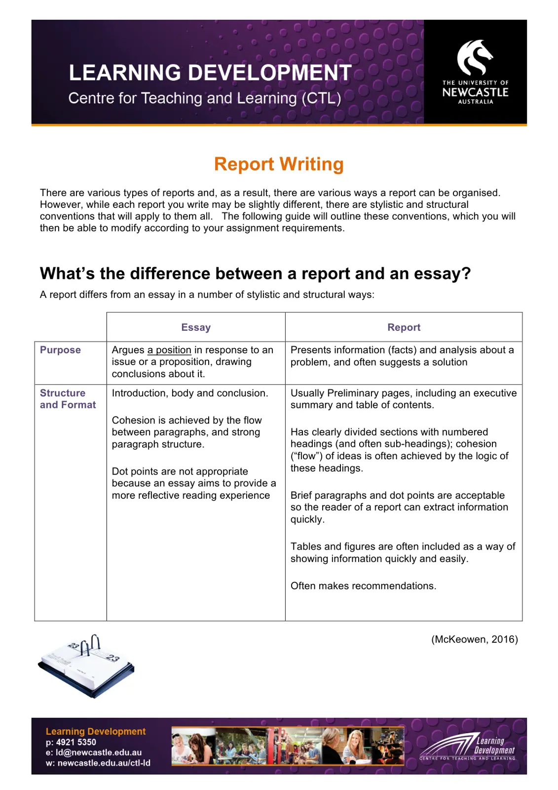 غلاف تقرير Report Writing