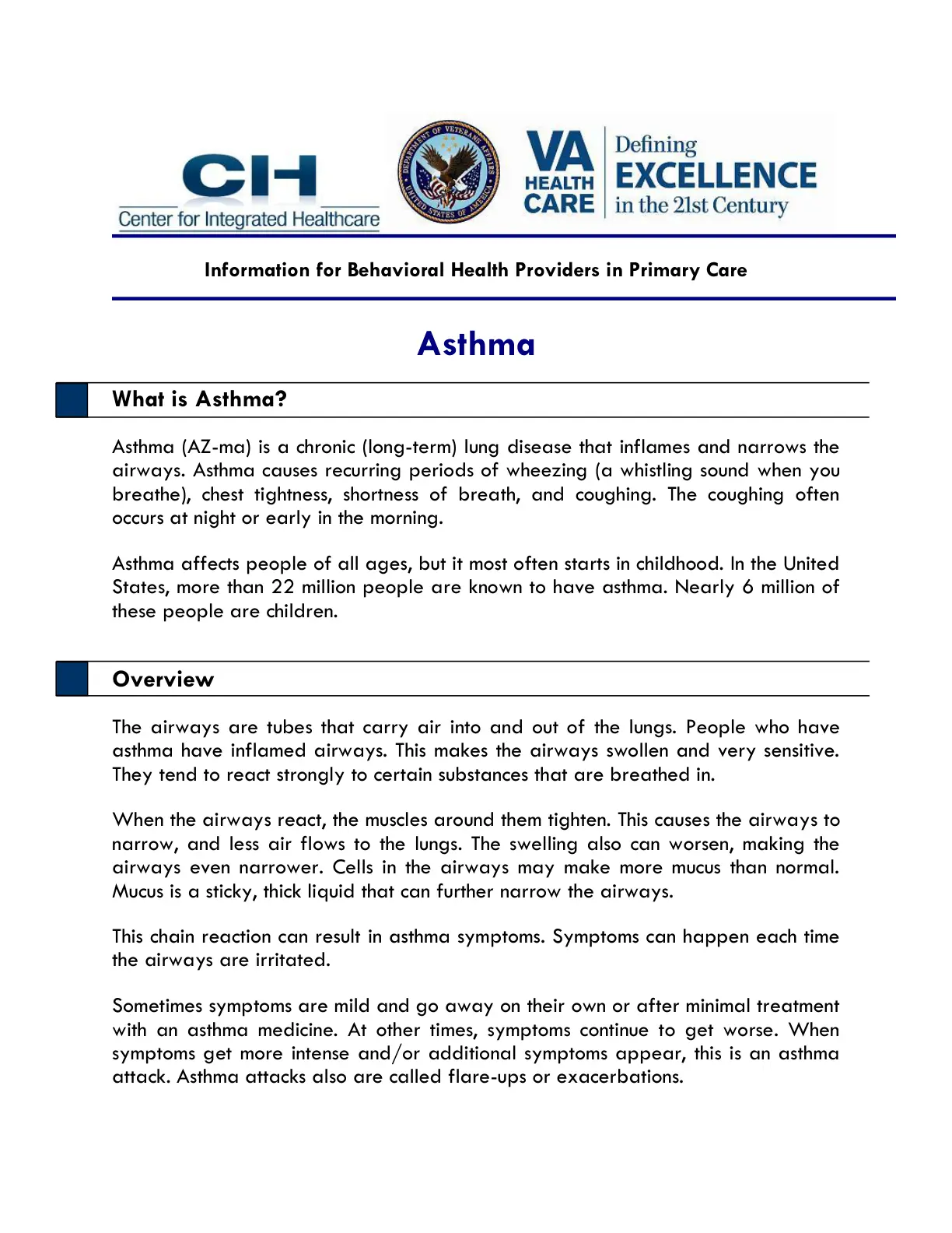 غلاف تقرير Asthma