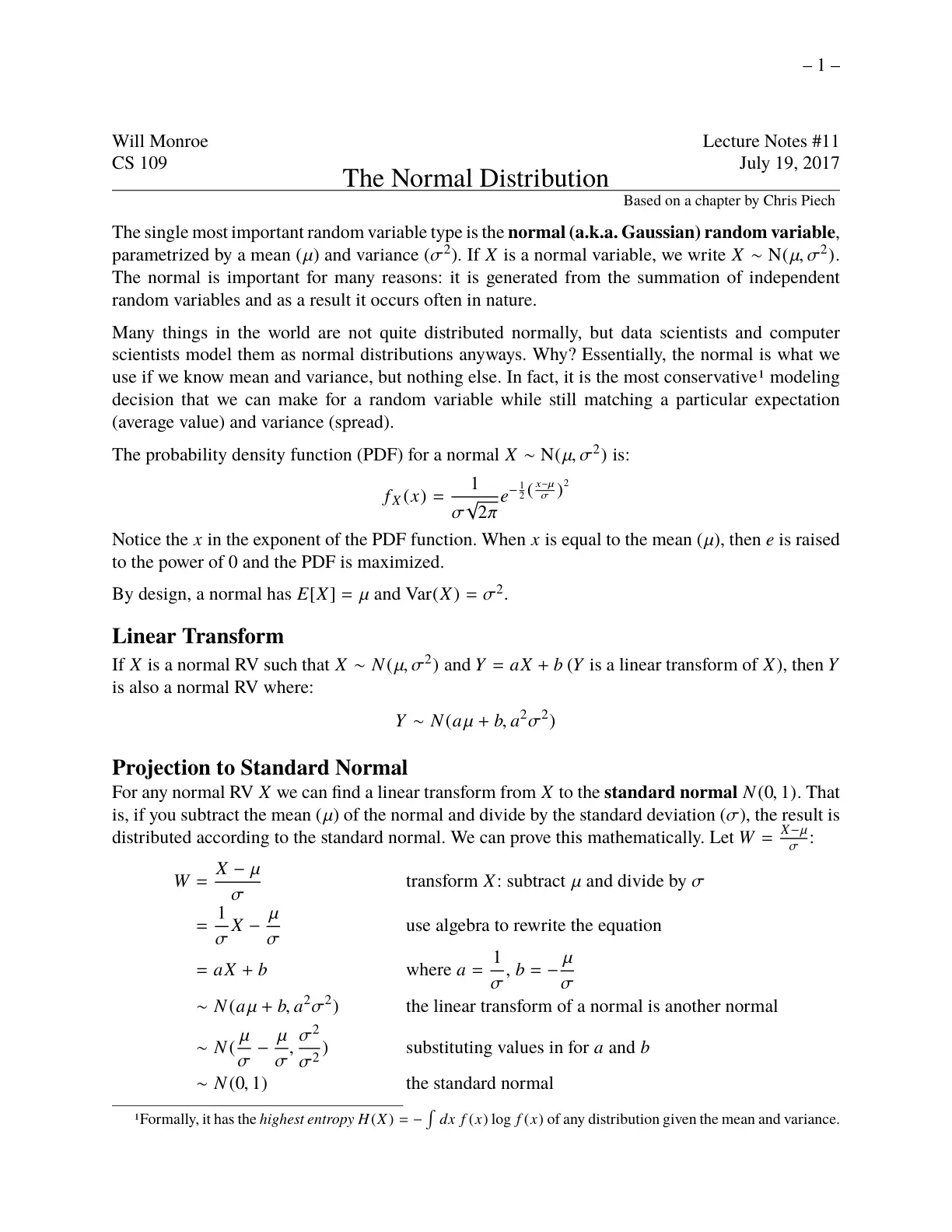 غلاف تقرير Lecture Notes #11