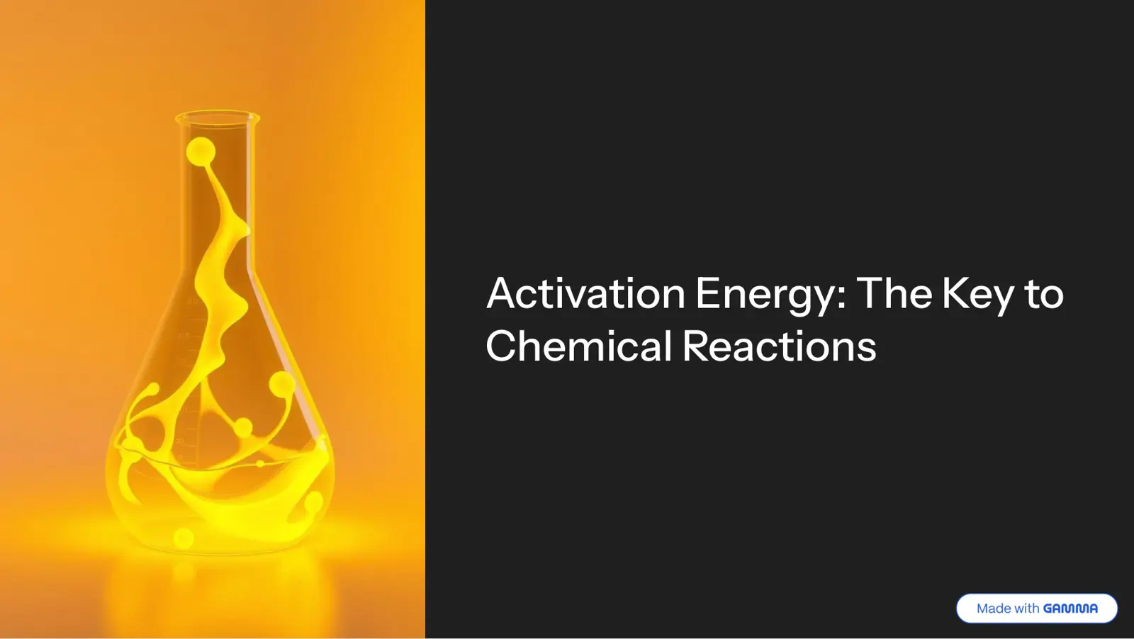 غلاف تقرير Activation Energy: The Key to Chemical Reactions