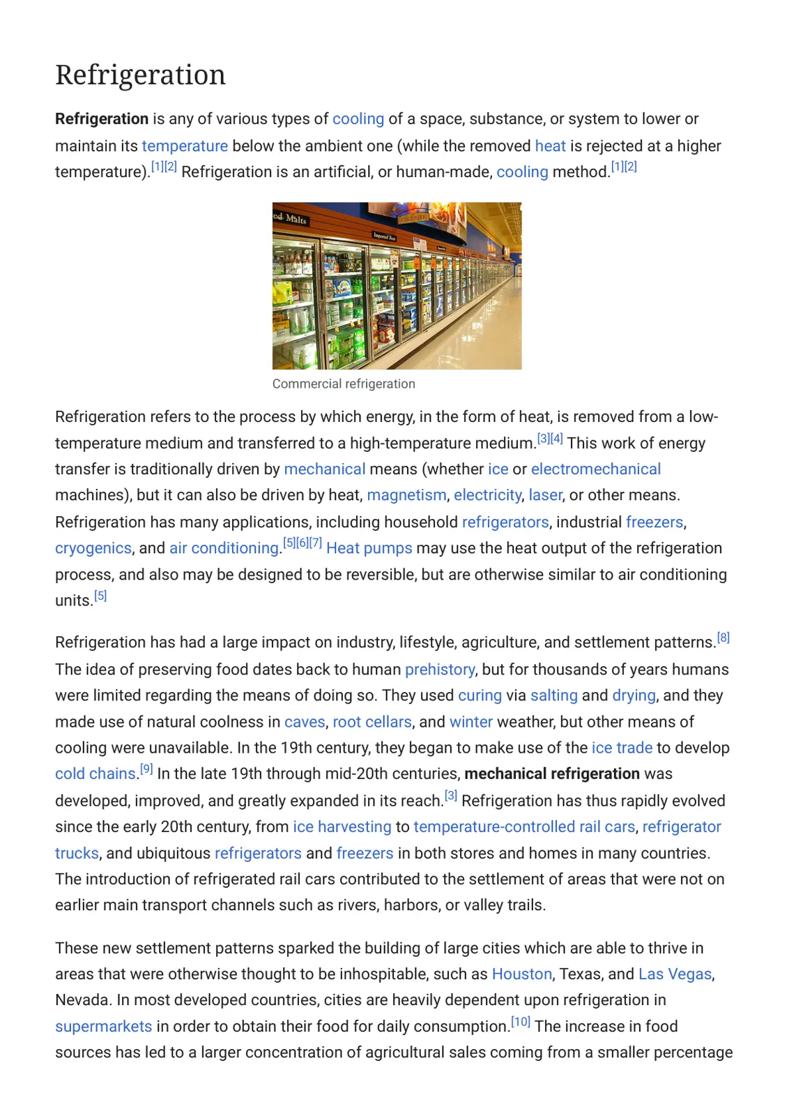 غلاف تقرير Refrigeration