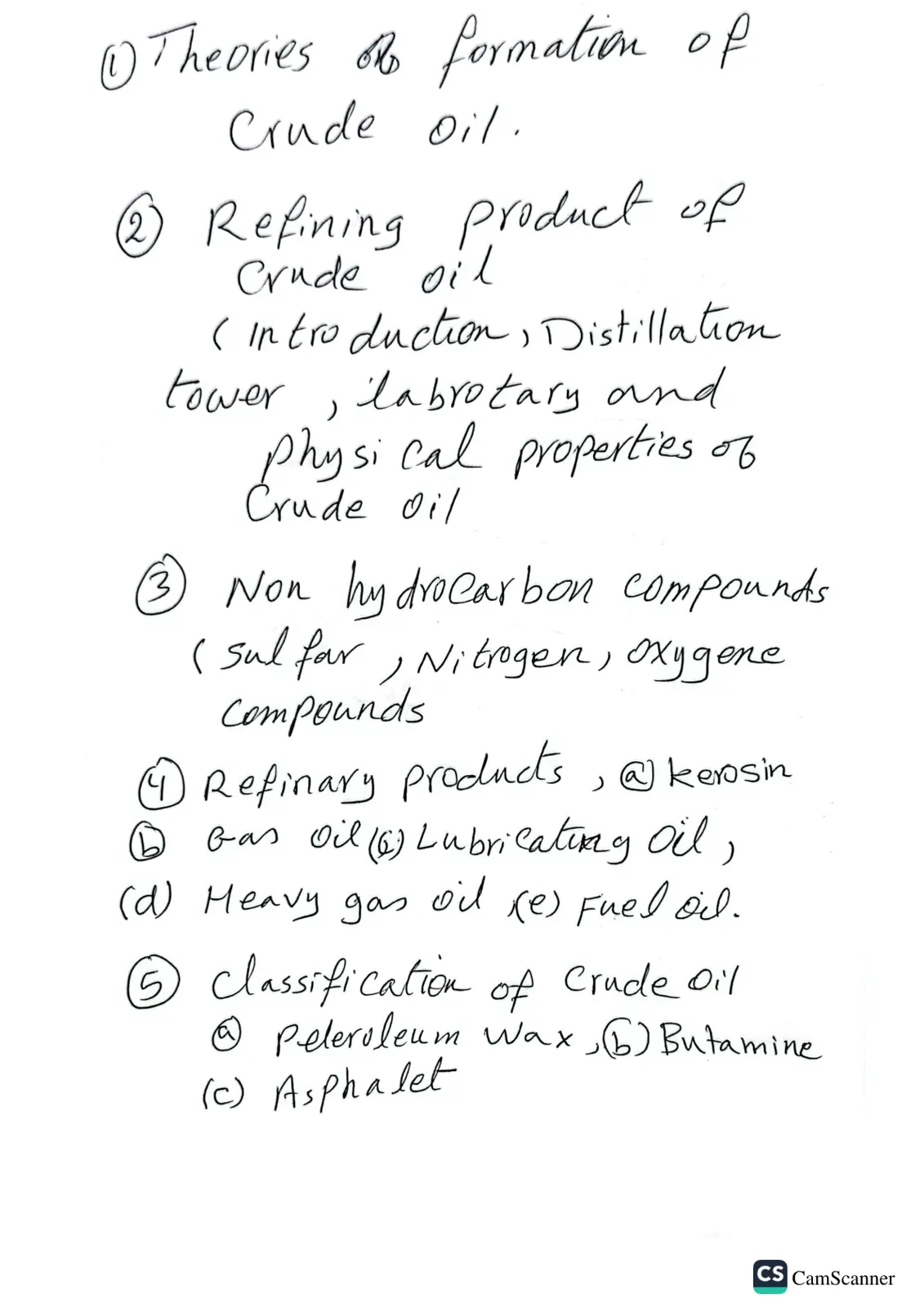 غلاف تقرير Theories of Formation of Crude Oil