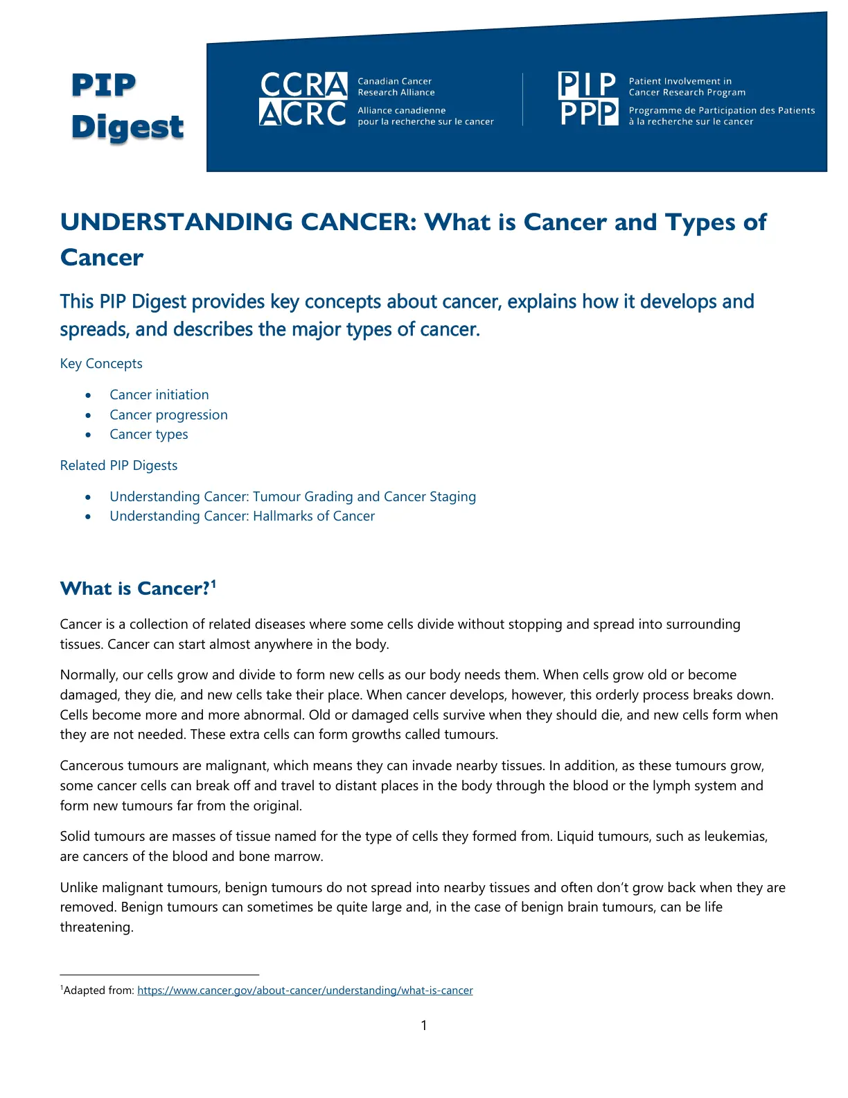 غلاف تقرير Understanding Cancer: What is Cancer and Types of Cancer