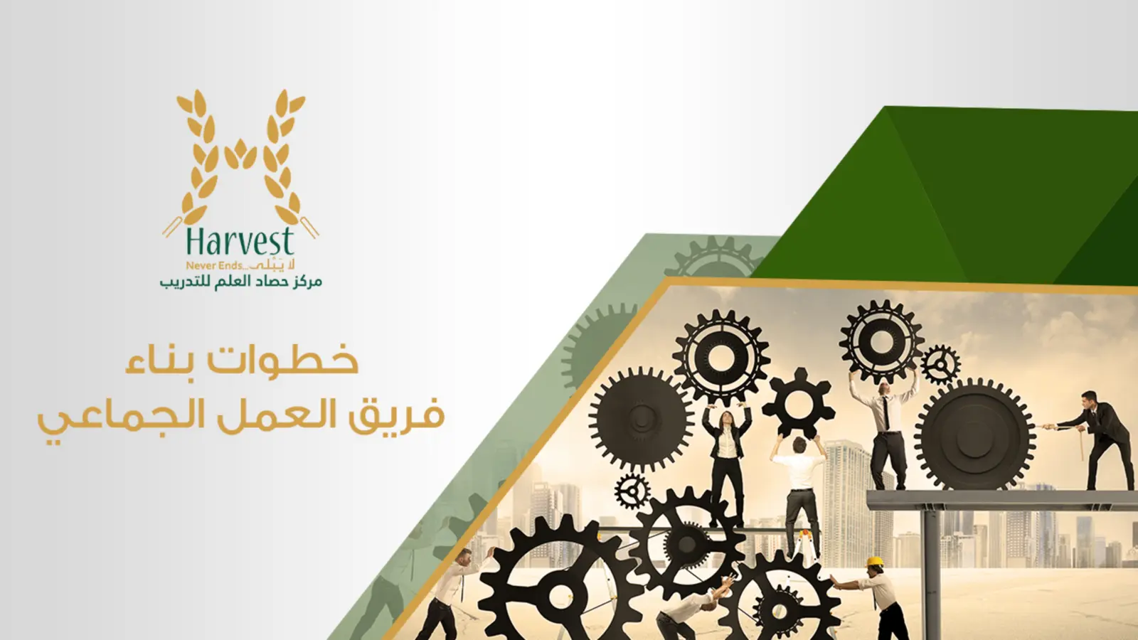 غلاف تقرير خطوات بناء فريق العمل الجماعي