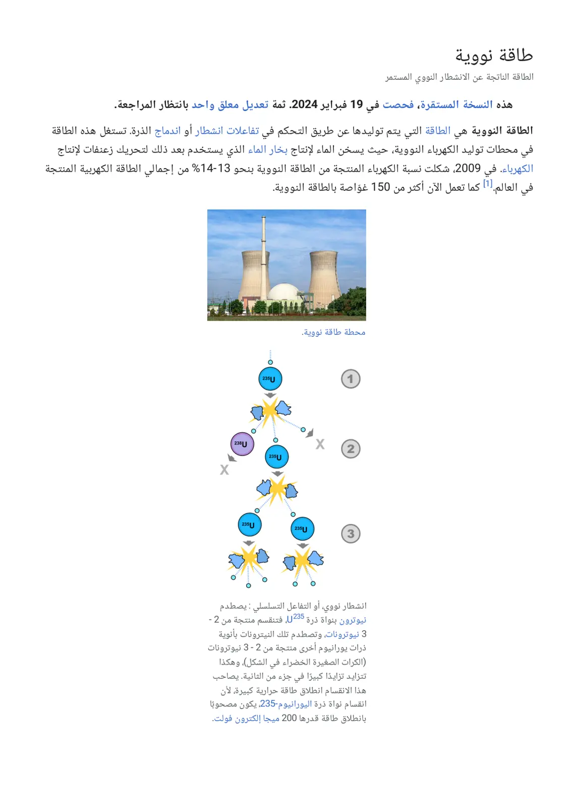 غلاف تقرير طاقة نووية