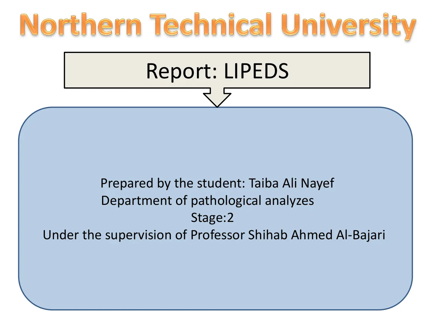 غلاف تقرير LIPEDS