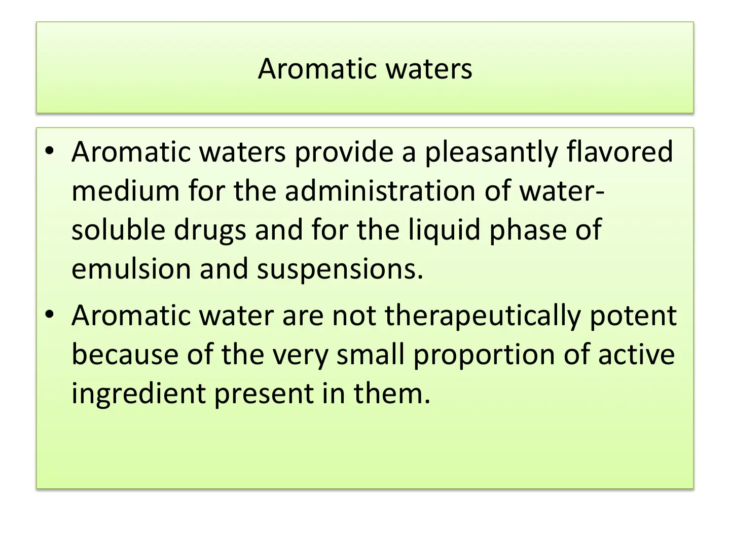 غلاف تقرير Aromatic waters