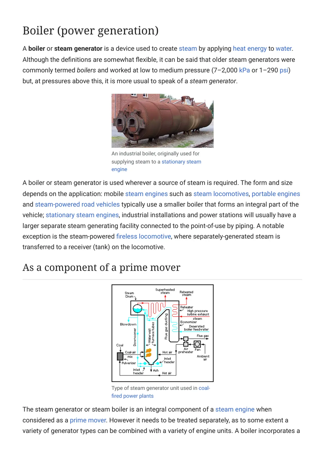 غلاف تقرير Boiler (power generation)