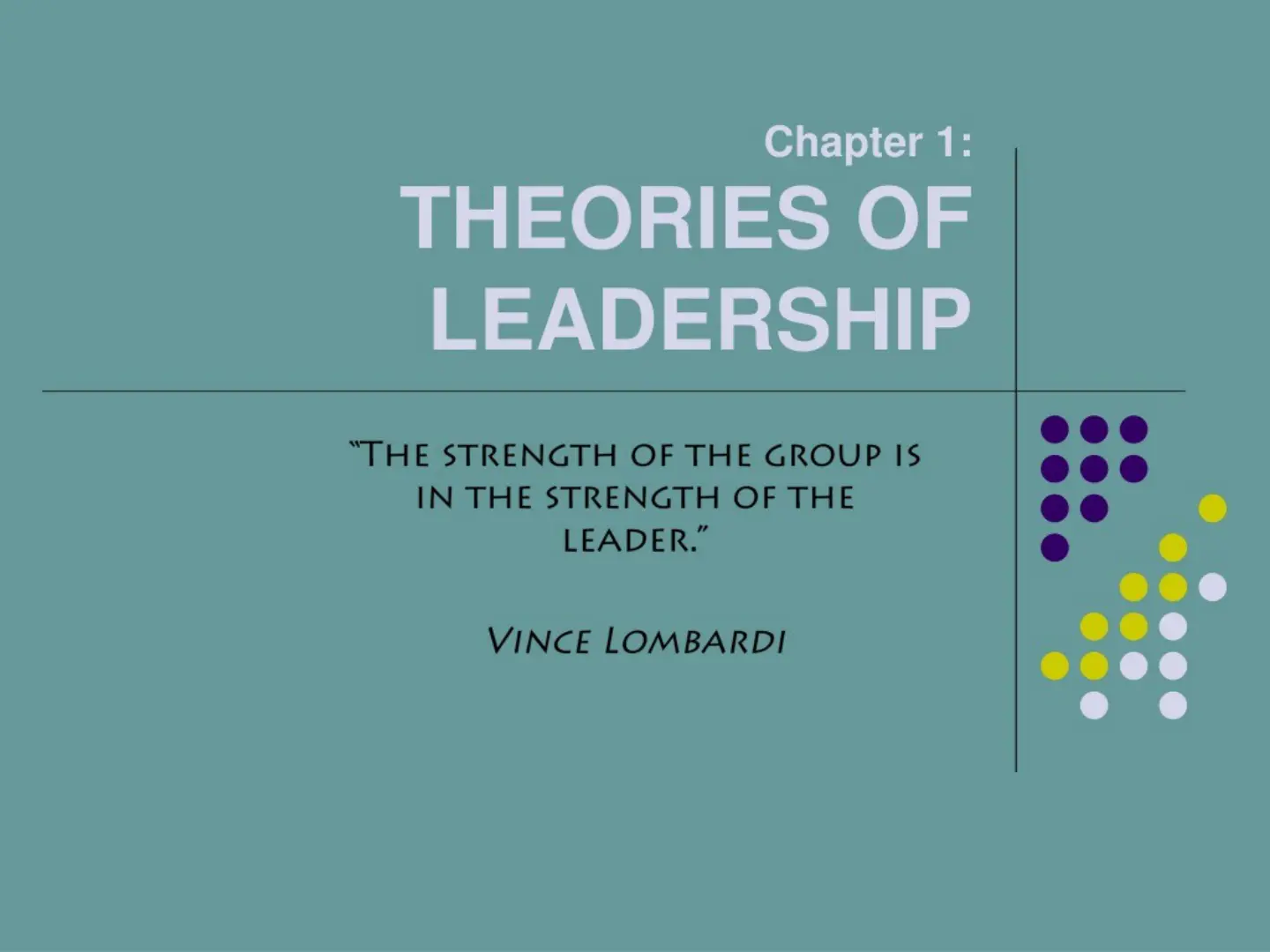 غلاف تقرير THEORIES OF LEADERSHIP