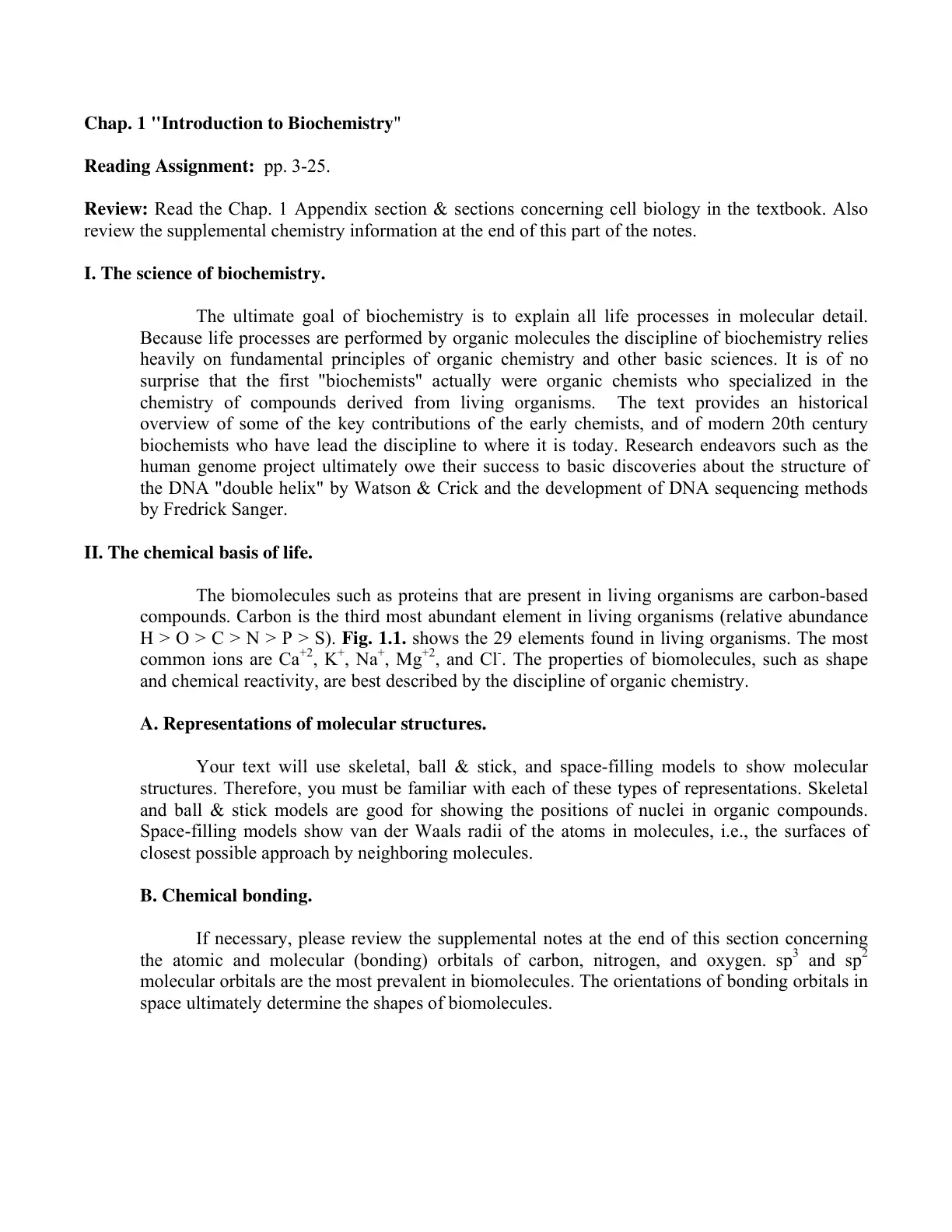 غلاف تقرير Introduction to Biochemistry