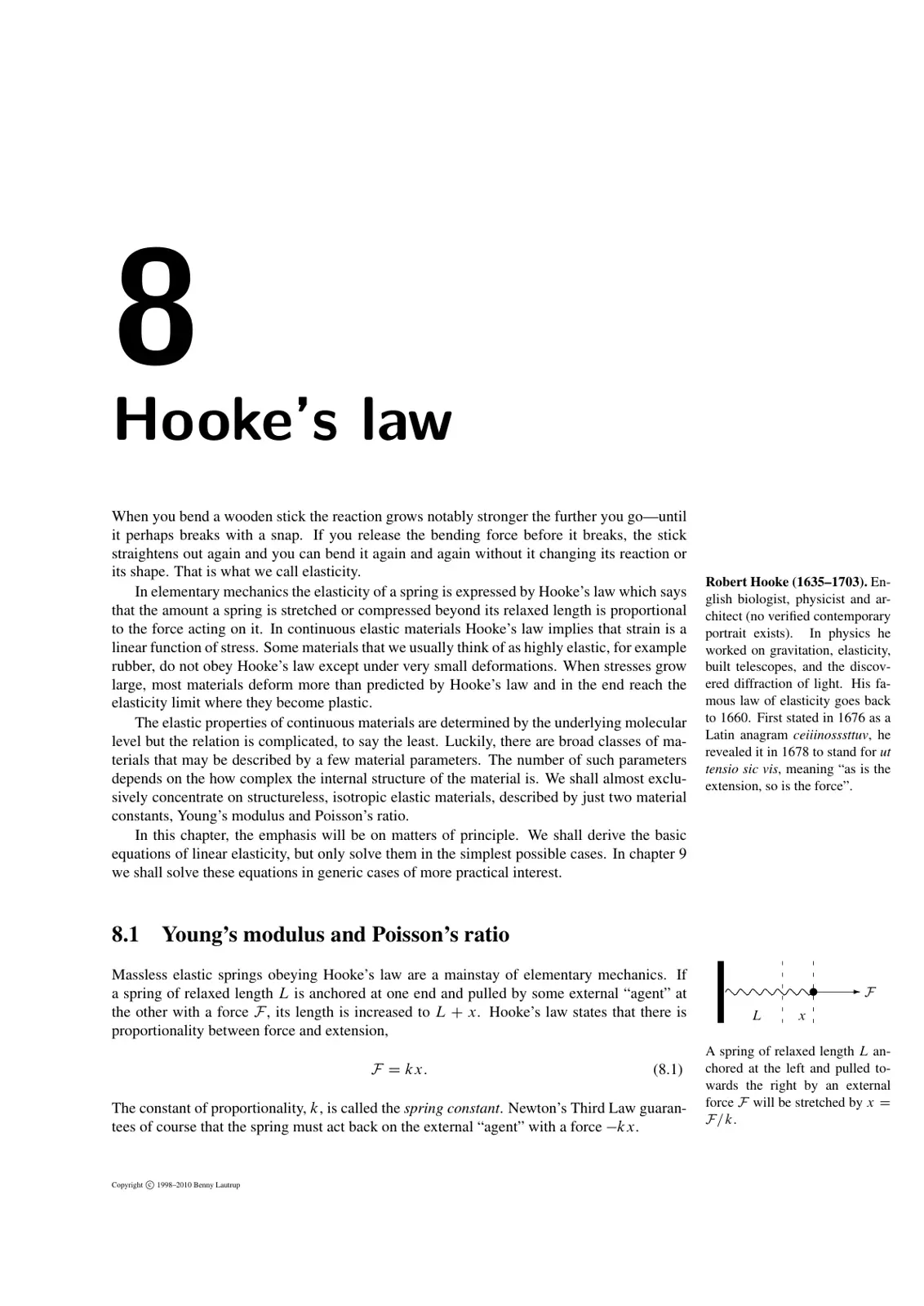 غلاف تقرير Hooke's law