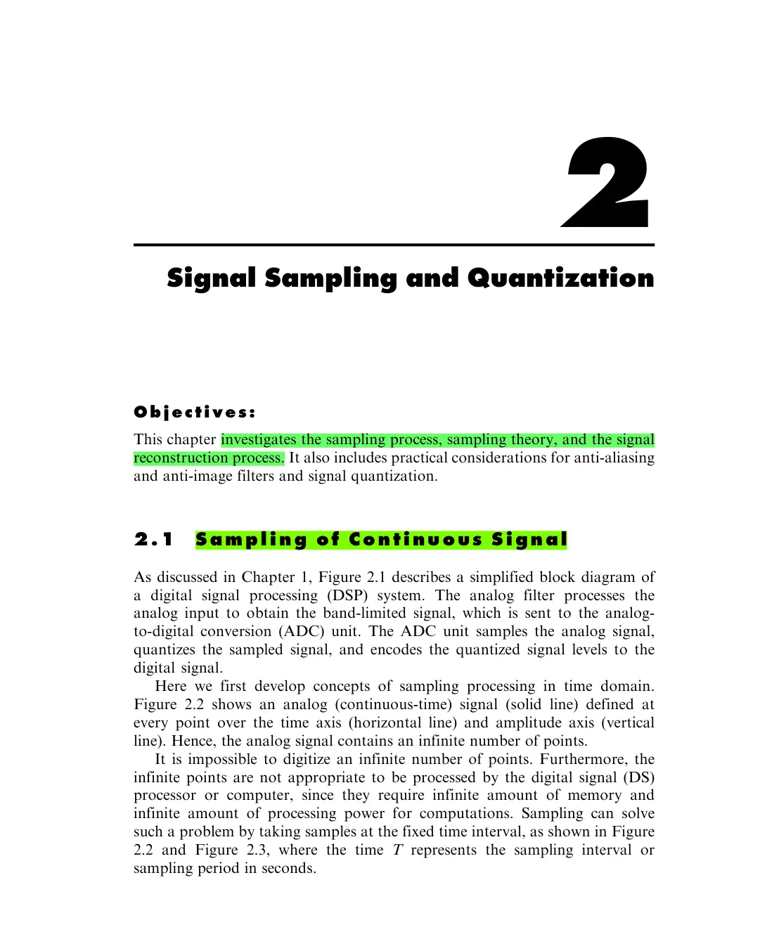 غلاف تقرير Signal Sampling and Quantization