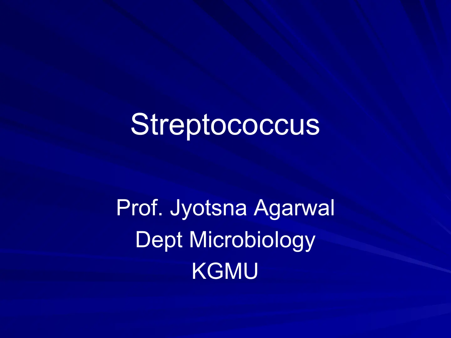 غلاف تقرير Streptococcus