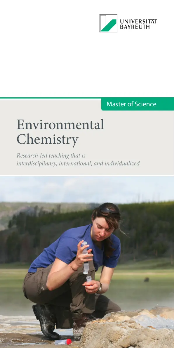غلاف تقرير Environmental Chemistry - Master of Science
