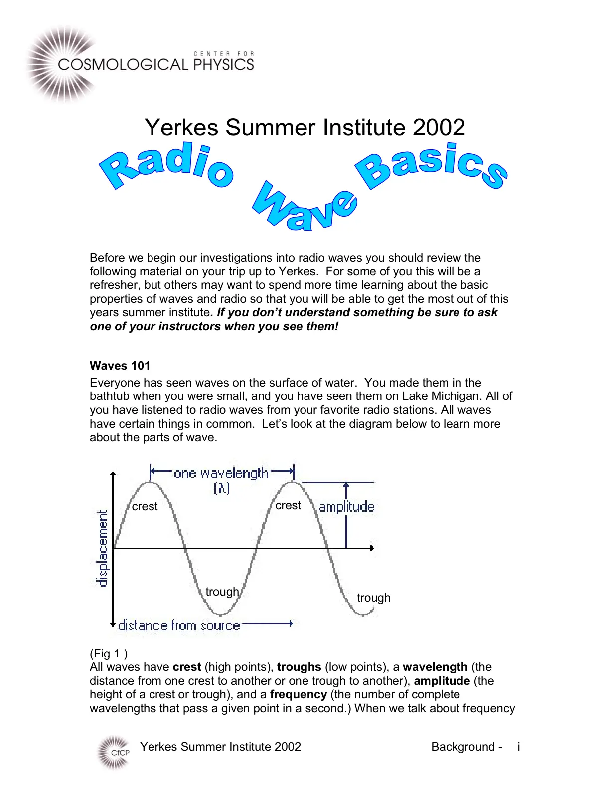 غلاف تقرير Radio Basics
