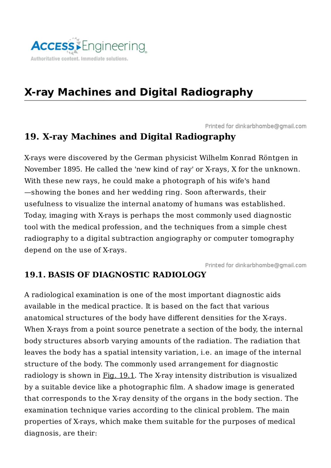 غلاف تقرير X-ray Machines and Digital Radiography