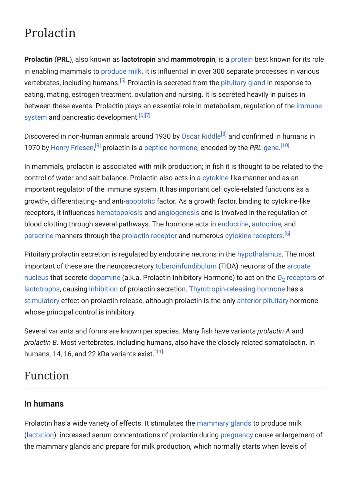 غلاف تقرير Prolactin