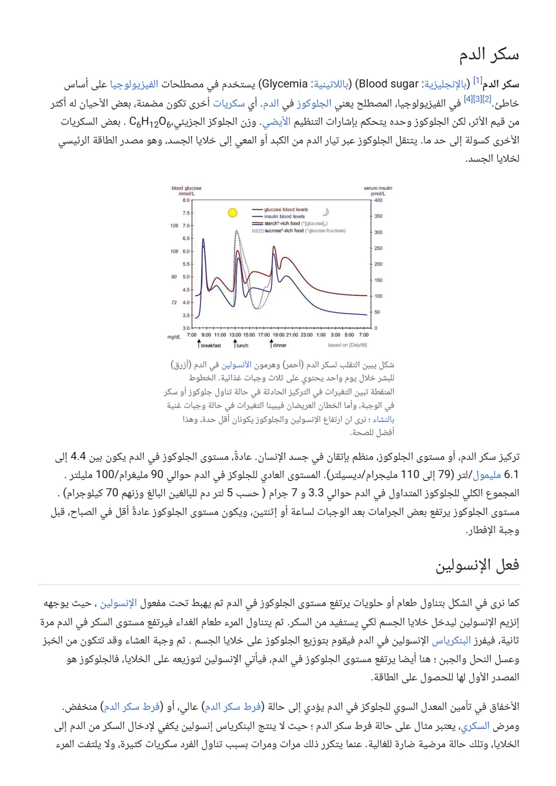 غلاف تقرير سكر الدم