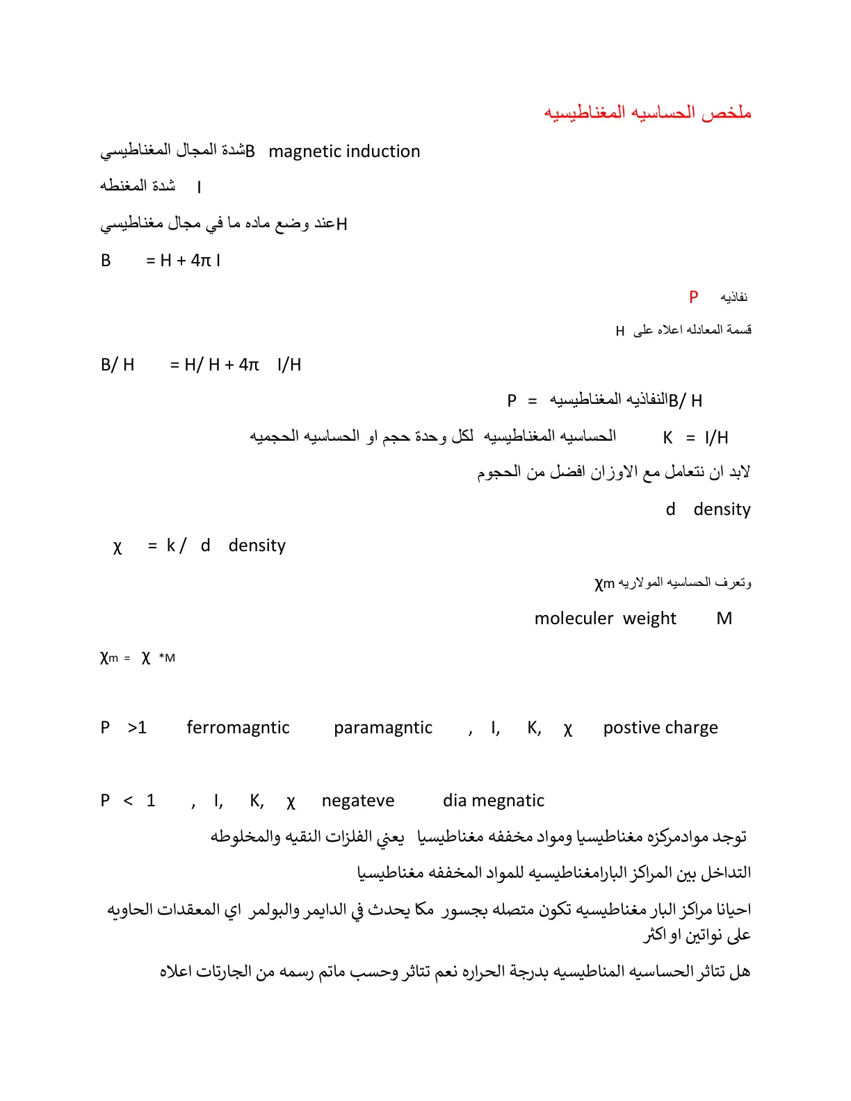 غلاف تقرير ملخص الحساسية المغناطيسية