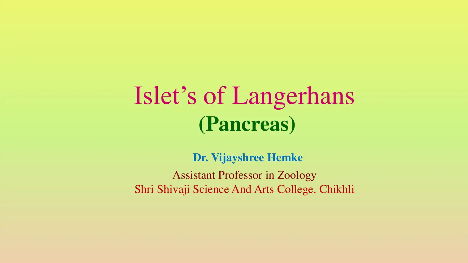 غلاف تقرير Islets of Langerhans (Pancreas)