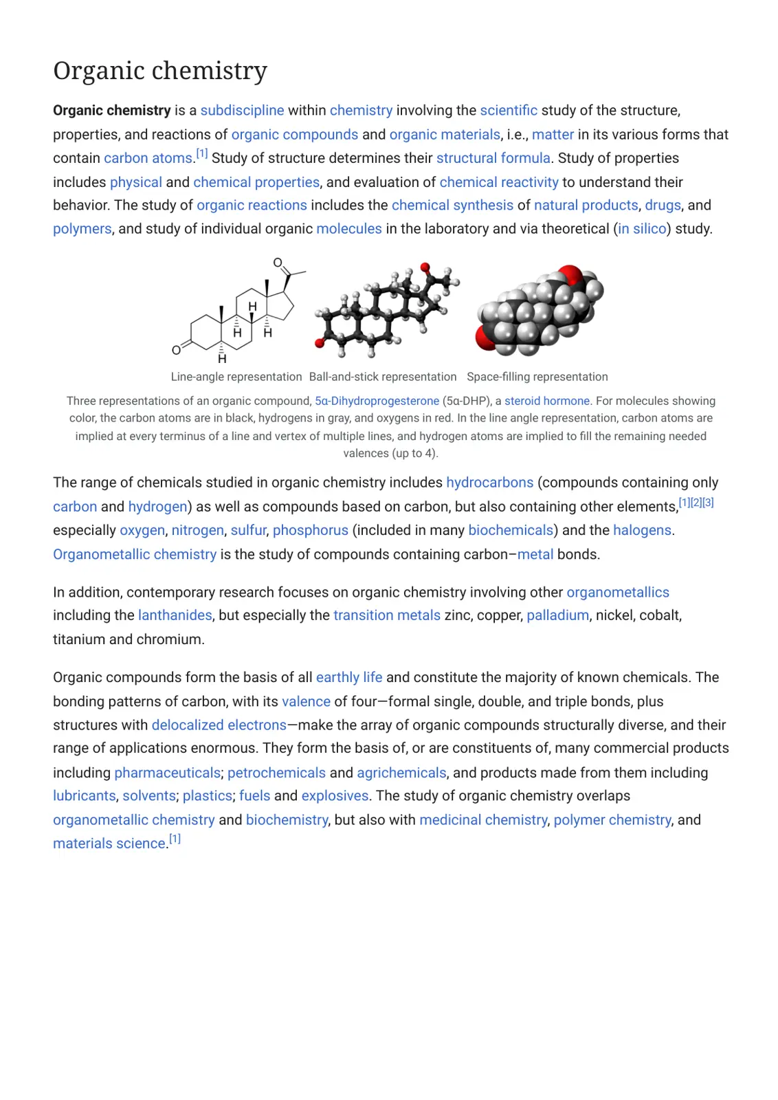 غلاف تقرير Organic chemistry