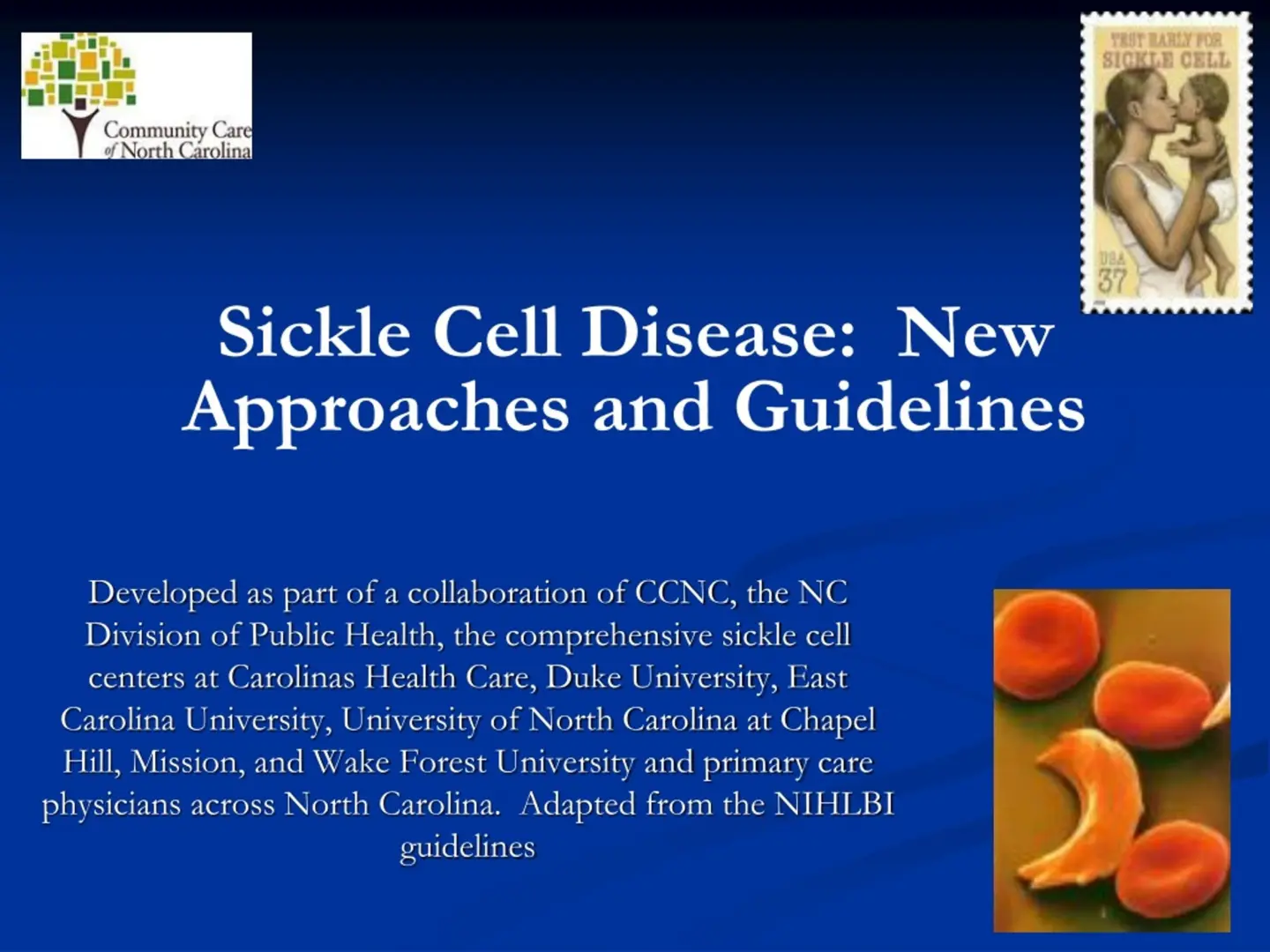 غلاف تقرير Sickle Cell Disease: New Approaches and Guidelines