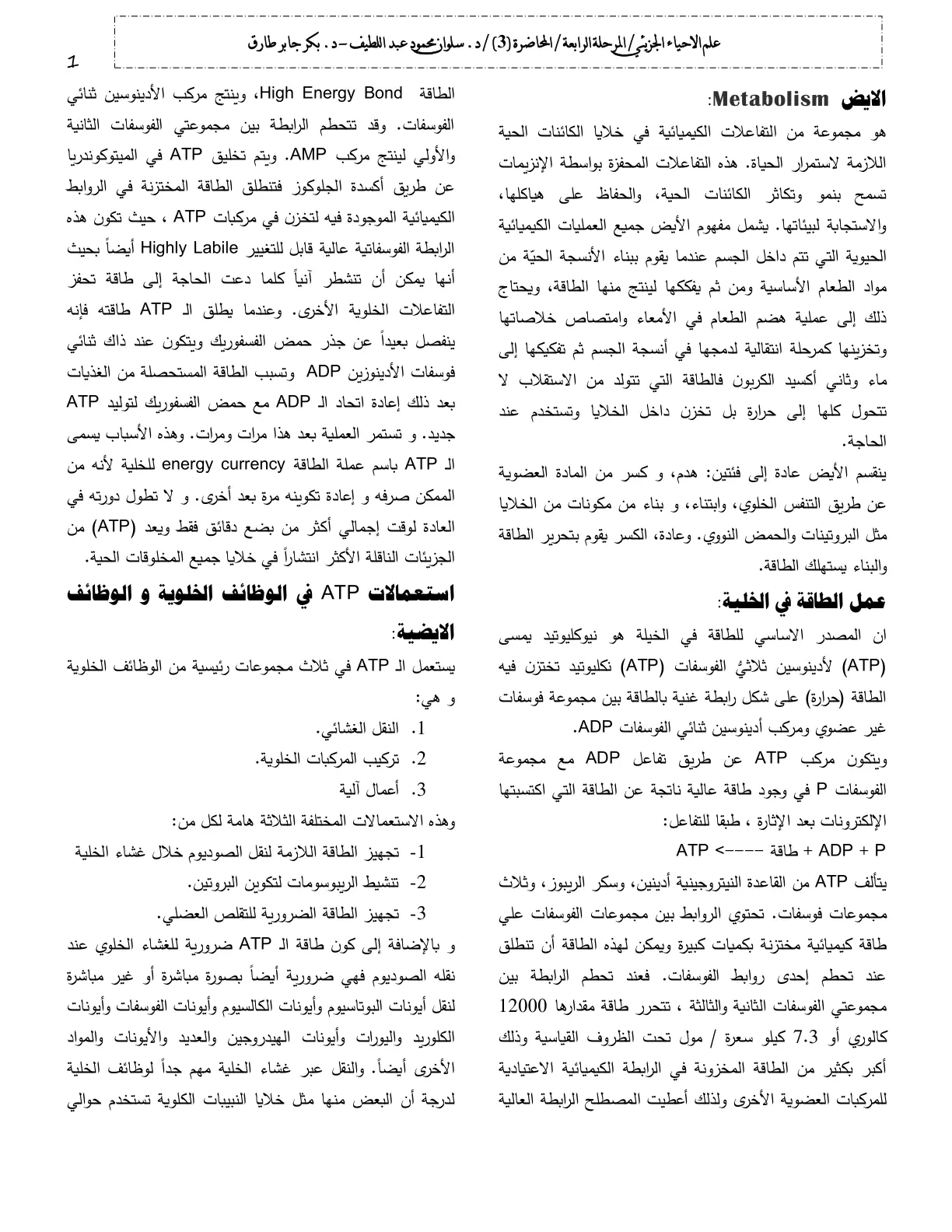 غلاف تقرير الايض Metabolism