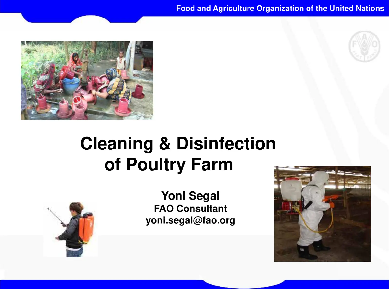 غلاف تقرير Cleaning & Disinfection of Poultry Farm