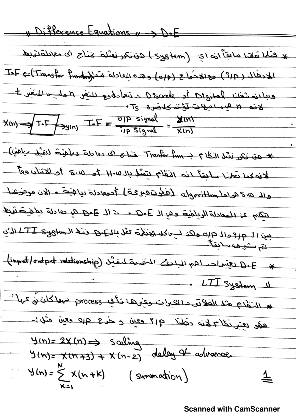 غلاف تقرير Difference Equations