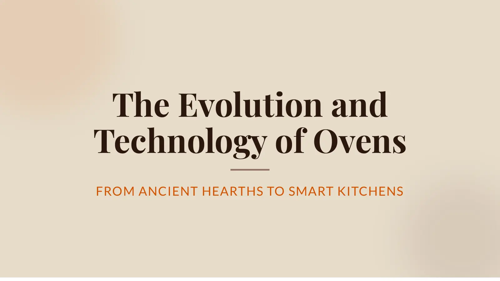 غلاف تقرير The Evolution and Technology of Ovens: From Ancient Hearths to Smart Kitchens