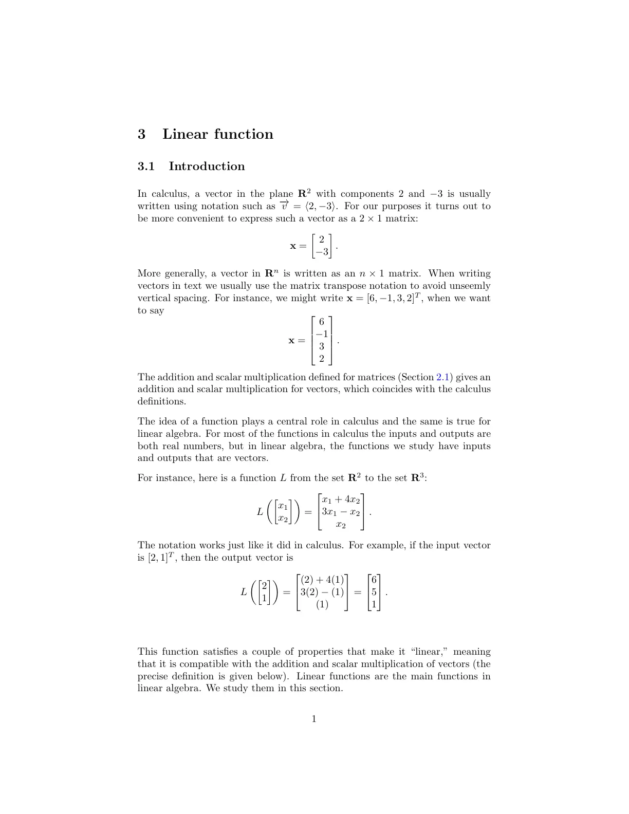 غلاف تقرير Linear function
Introduction