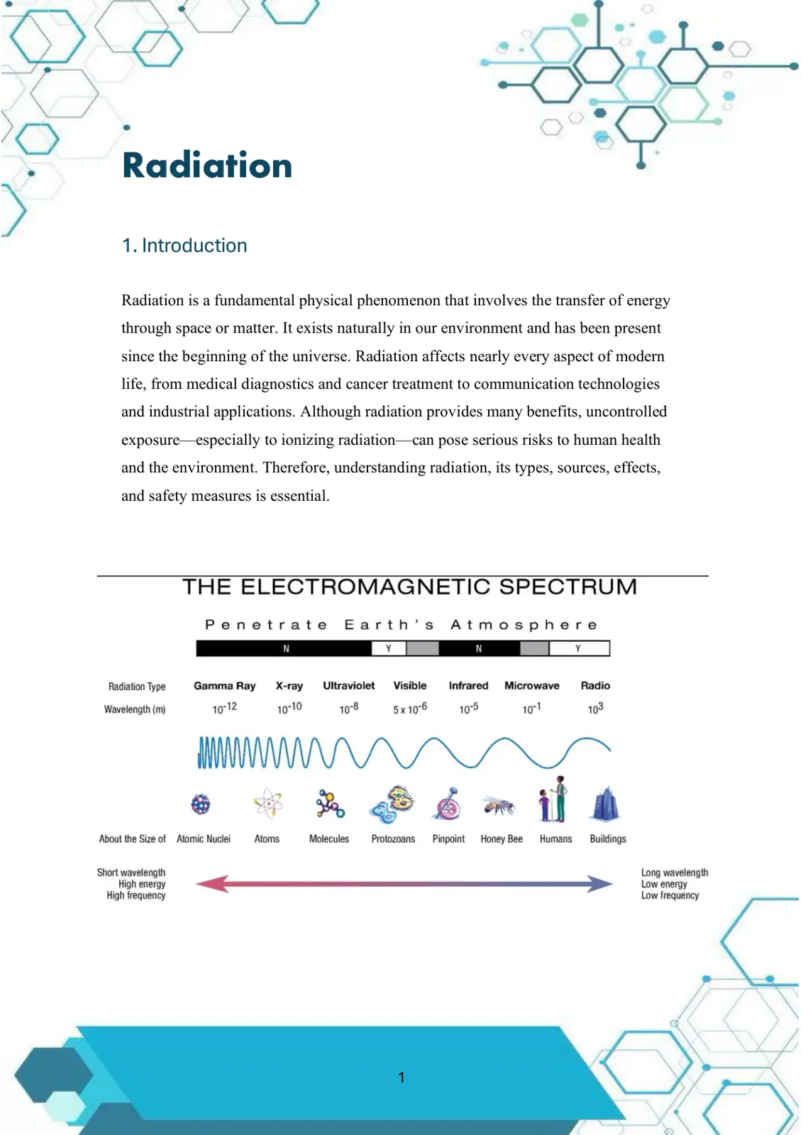 غلاف تقرير Radiation
