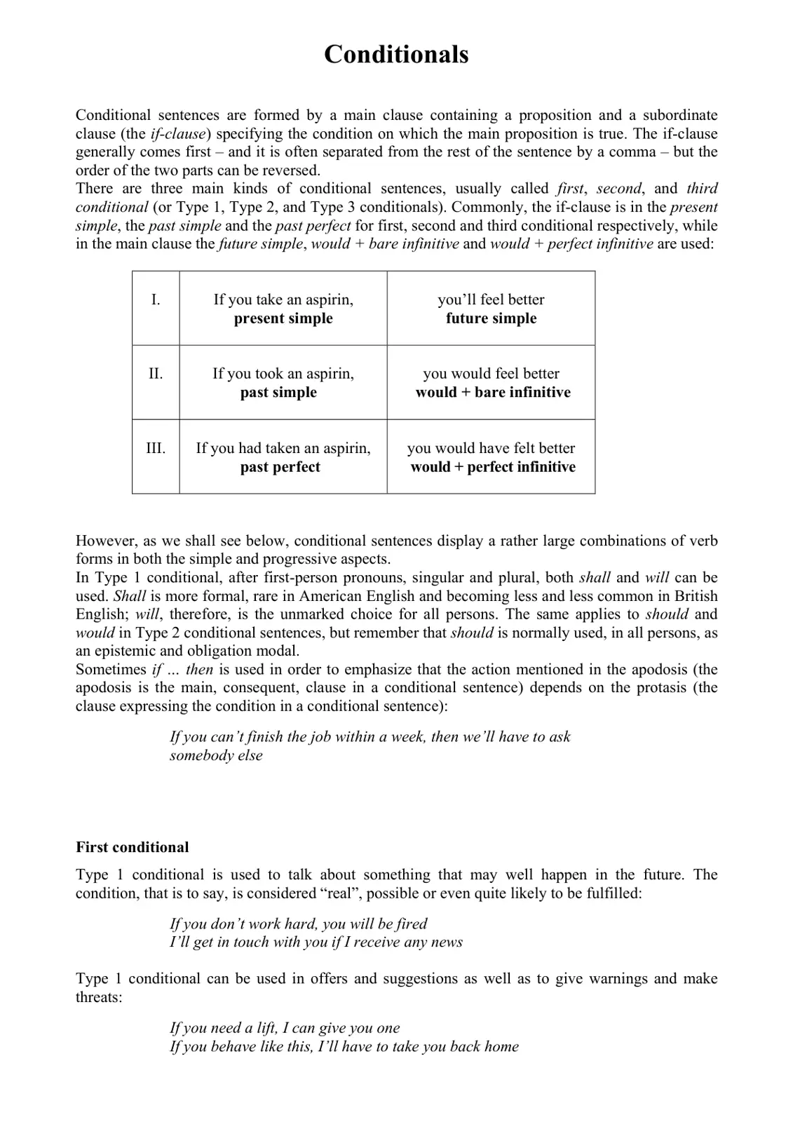 غلاف تقرير Conditionals