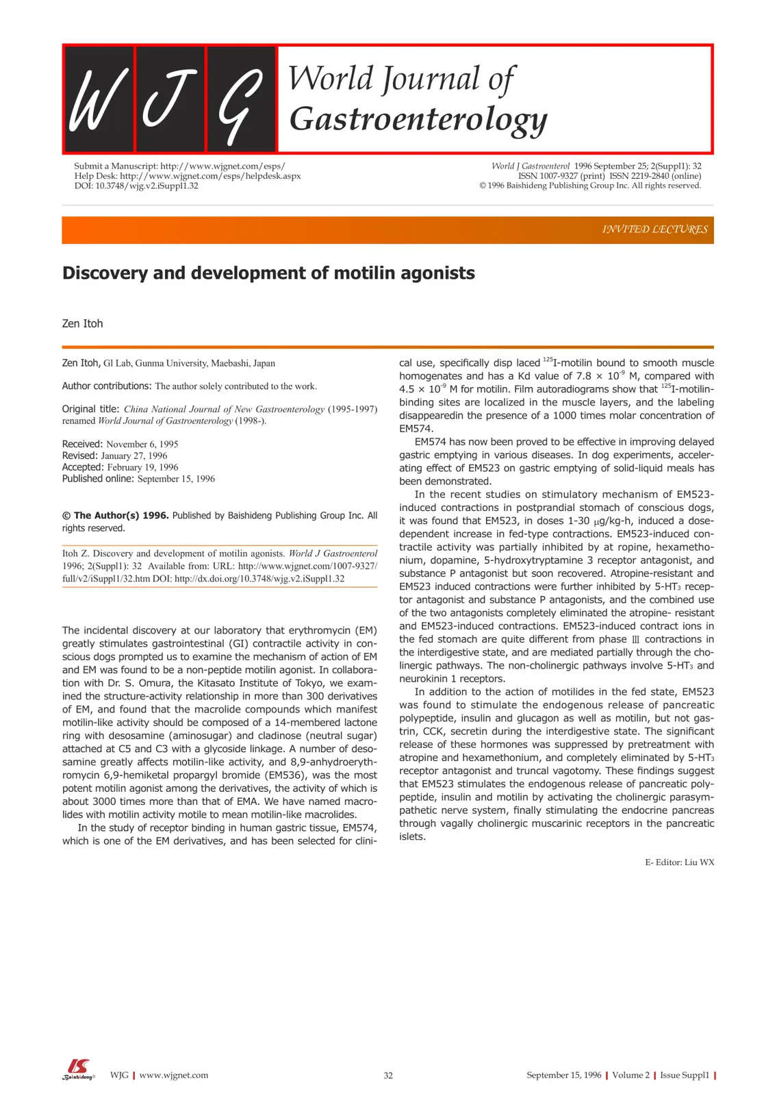 غلاف تقرير Discovery and development of motilin agonists