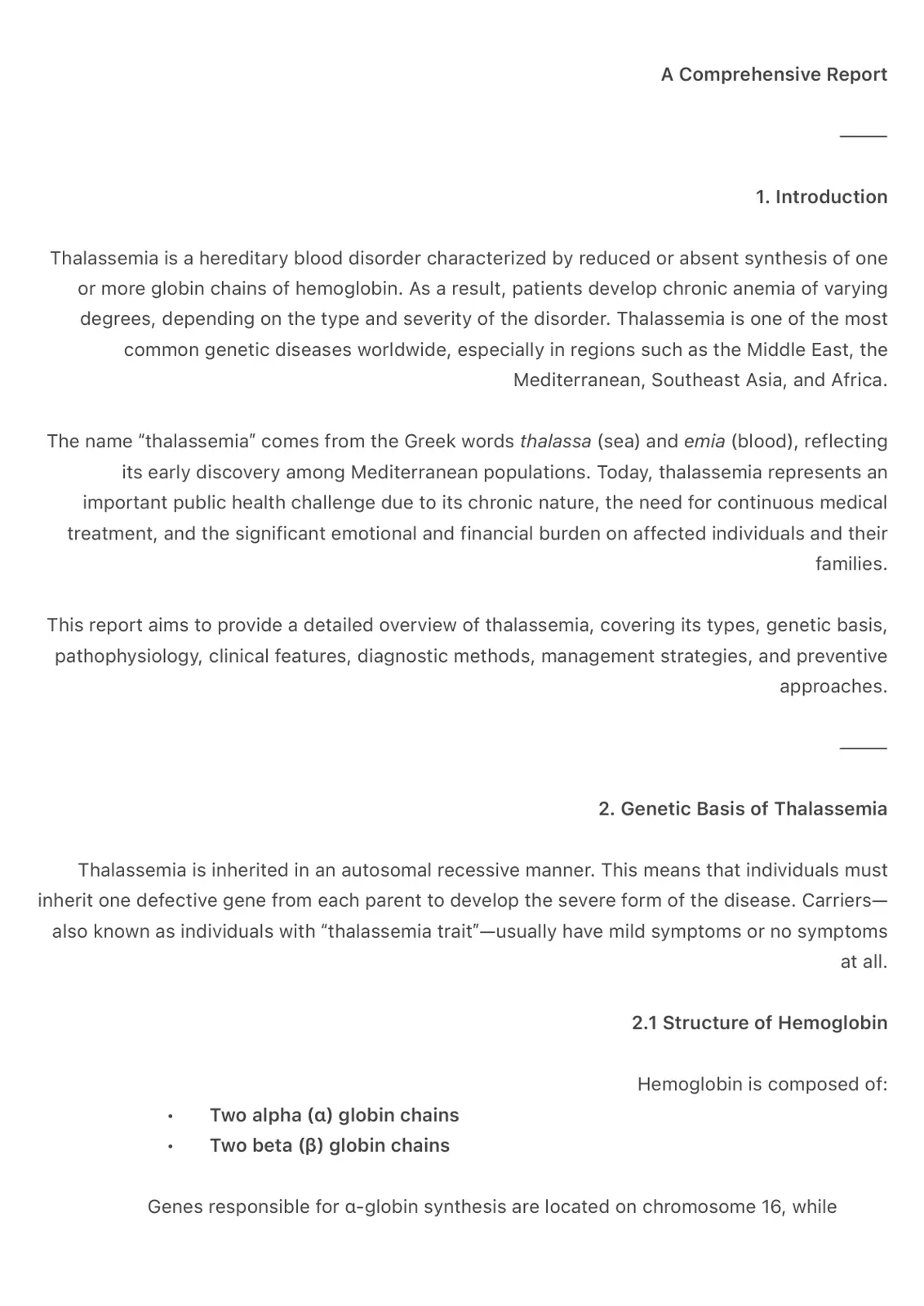 غلاف تقرير A Comprehensive Report