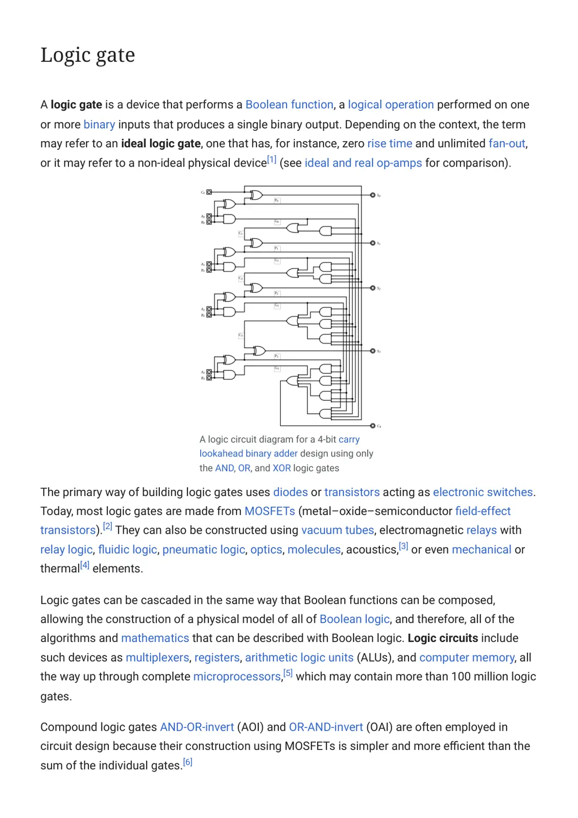 غلاف تقرير Logic gate