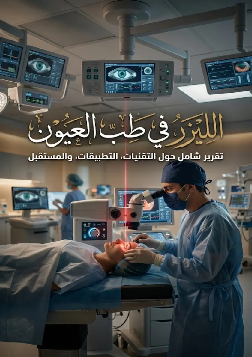غلاف تقرير الليزر في طب العيون